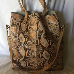 Elliott Luca Snake Skin Tote